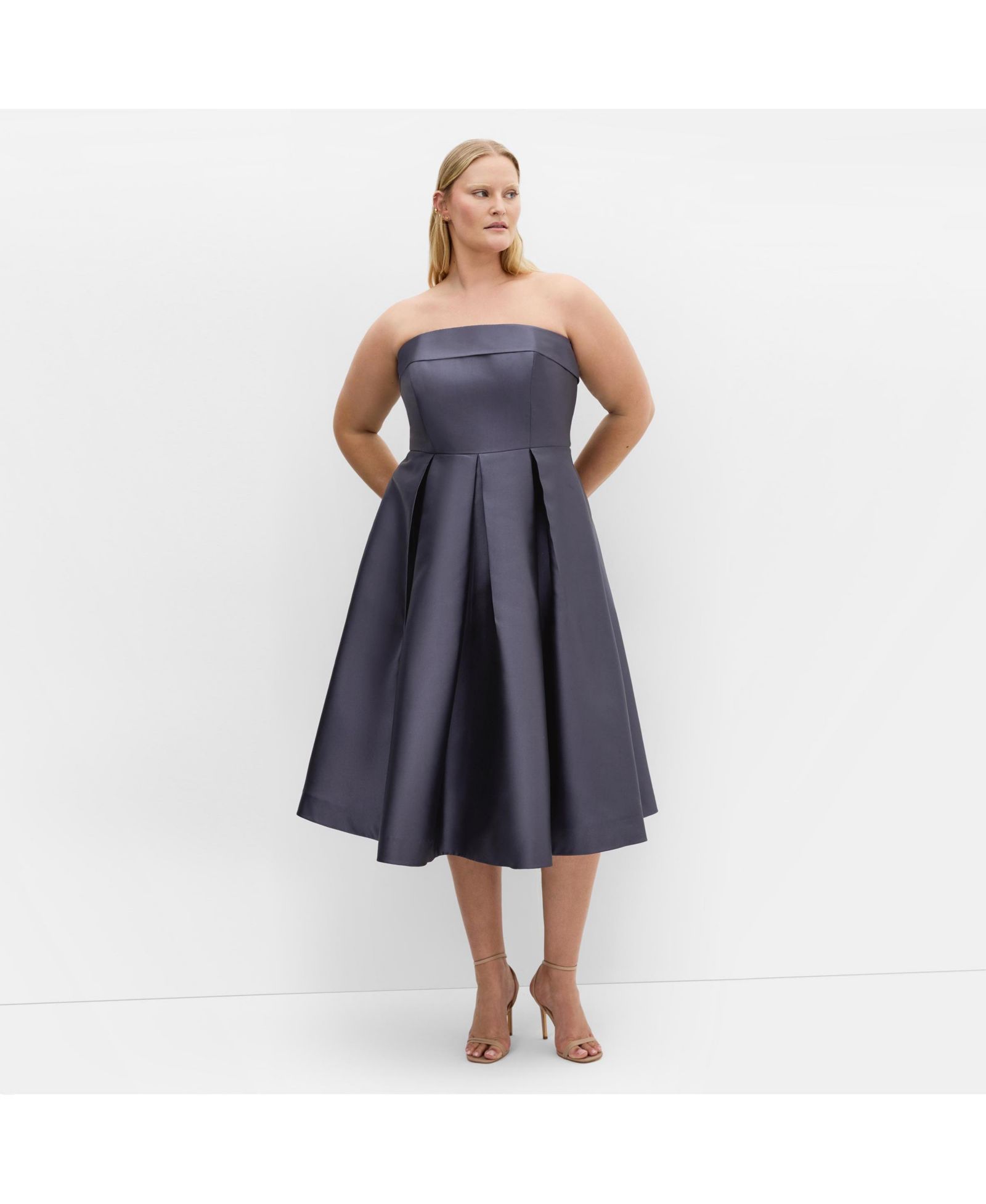 CITY CHIC Women's Tiffany Strapless Midi Dress