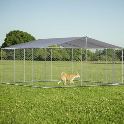 Streamdale Dog Kennel Outdoor with Waterproof Canopy 181''  181'' 71.65''