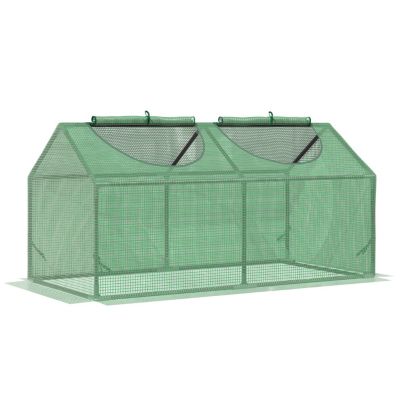 Портативная мини-теплица Streamdale Furniture, 4' x 2' x 2', с сетчатыми окнами, зеленая