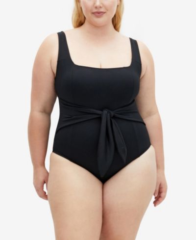 CITY CHIC Women's Sardinia Tie Front 1 Piece