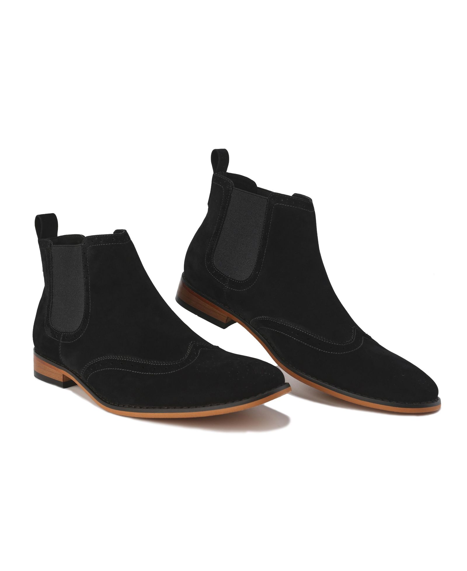 Мужские ботинки Gino Vitale Slip On Wing Tip Chelsea