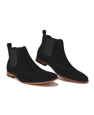 Мужские ботинки Gino Vitale Slip On Wing Tip Chelsea
