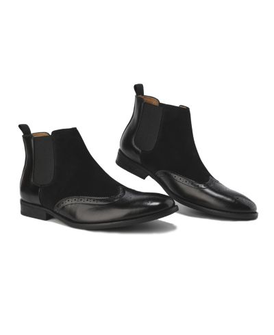 Мужские ботинки Gino Vitale Wingtip Brogue Two-Tone Chelsea