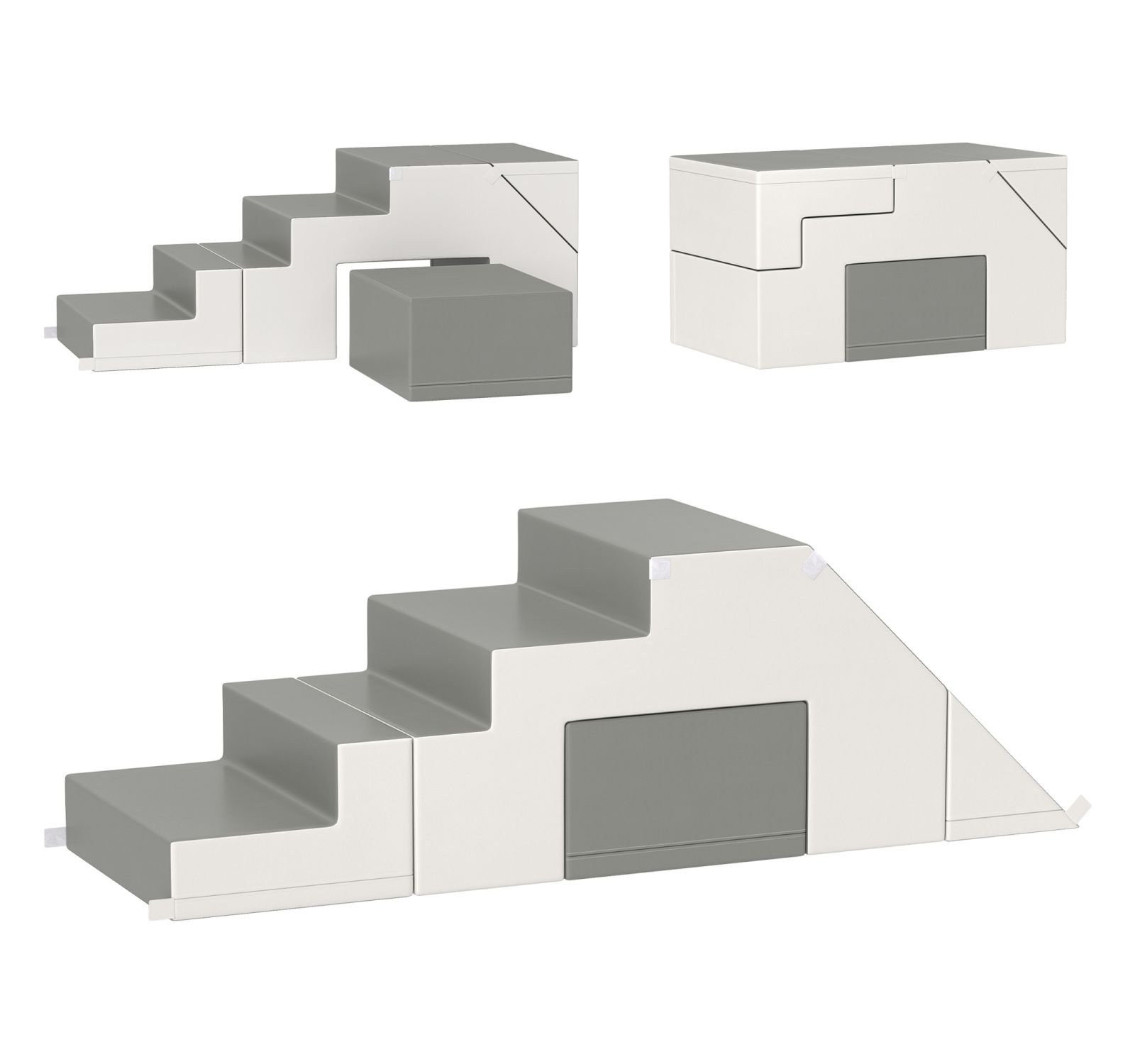 Streamdale Furniture игровой набор из пеноматериала для детей, светло-серый