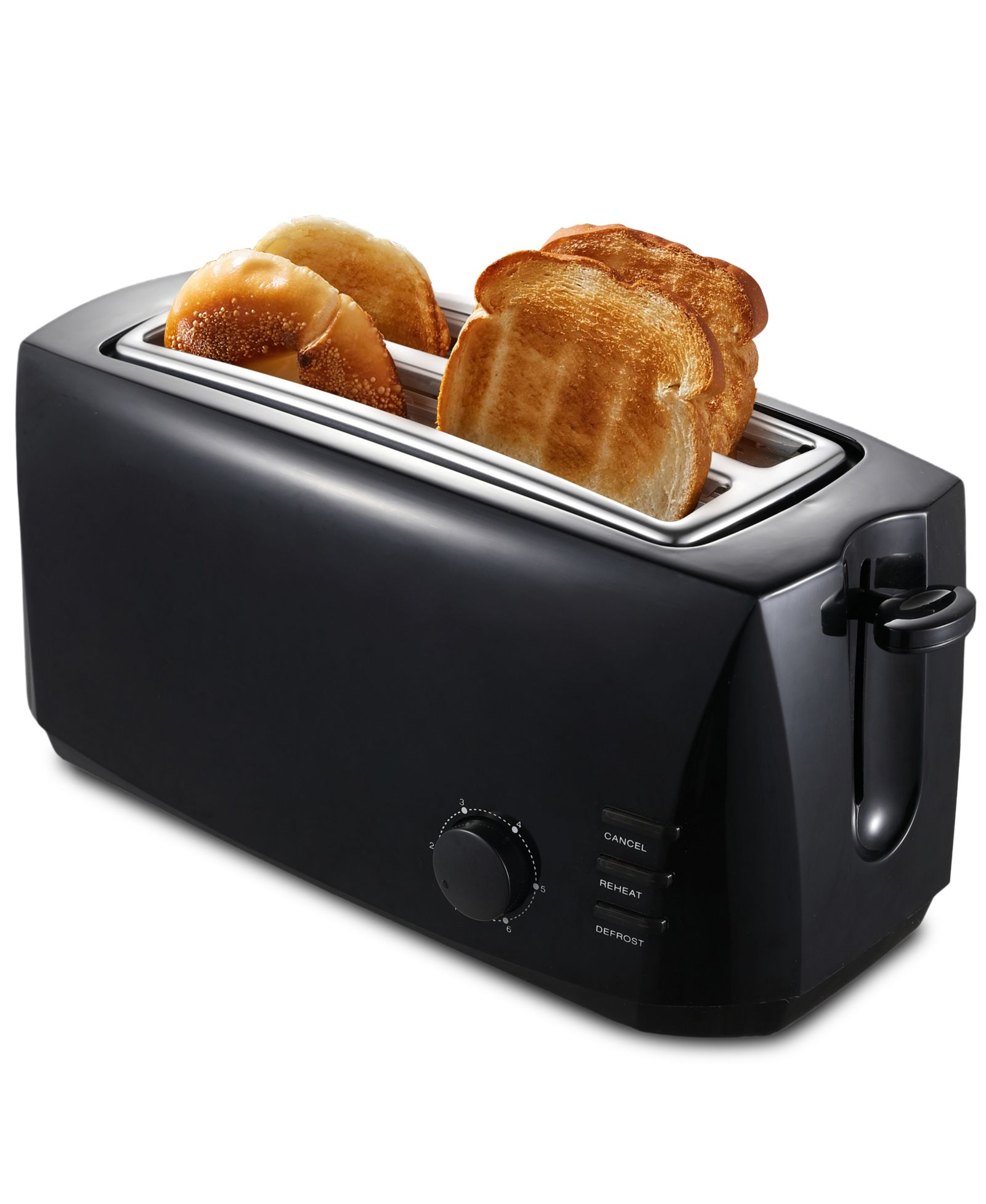 Elite Cuisine тостер с длинными прорезями 4-slice