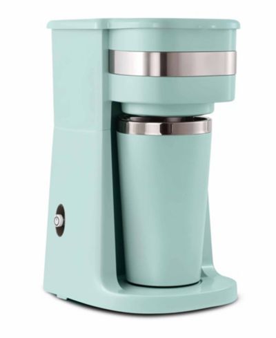Elite Cuisine 14 oz. Personal Coffee Maker with Stainless Steel Interior Travel Mug