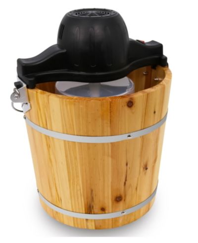 Elite Cuisine электрическая/ручная мороженица Old Fashioned Pine, 4 Quart