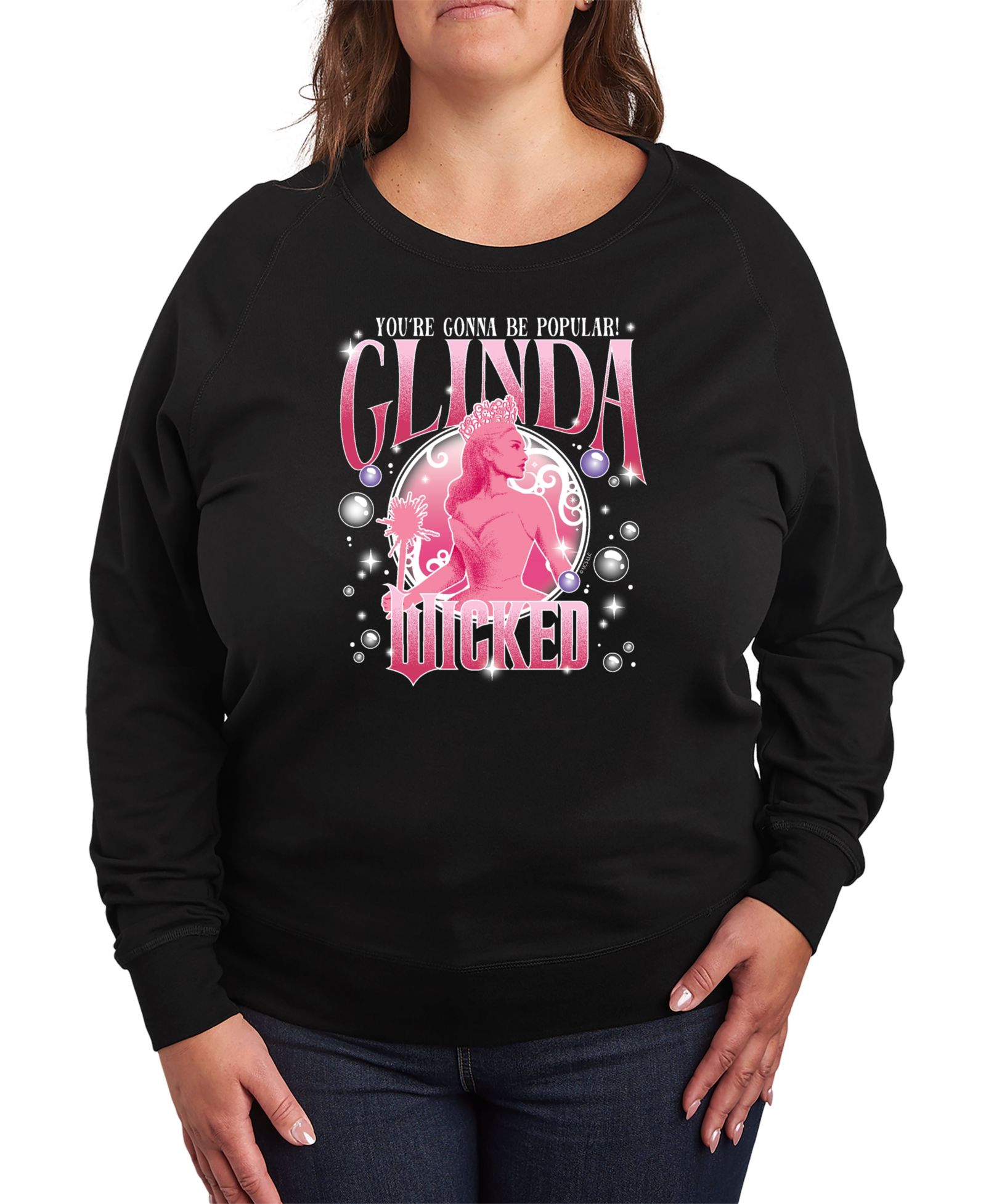 Hybrid Apparel Plus Size Wicked Glinda графическая футболка-джемпер