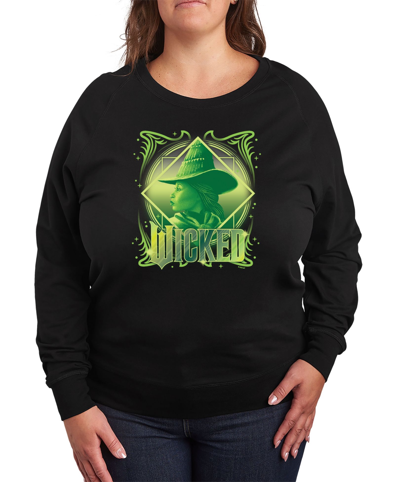 Hybrid Apparel футболка Plus Size Wicked Elphaba Graphic Pullover
