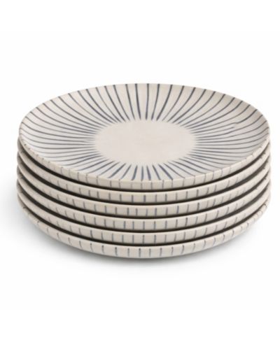 PORTO BRASIL Elemento Stoneware Dinner Plates, Set of 6