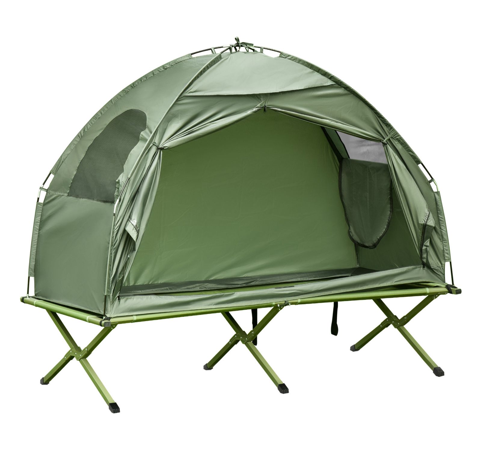 Streamdale Furniture Camping Tent Cot, Single Person Folding Cot Combo, Off-Ground Tent, Covered Outdoor Bed with Carry Bag for Hiking, Camping