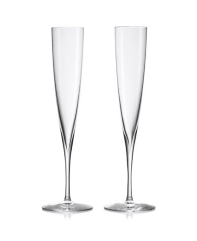 Waterford Elegance Trumpet Flute Glasses, Set of 2