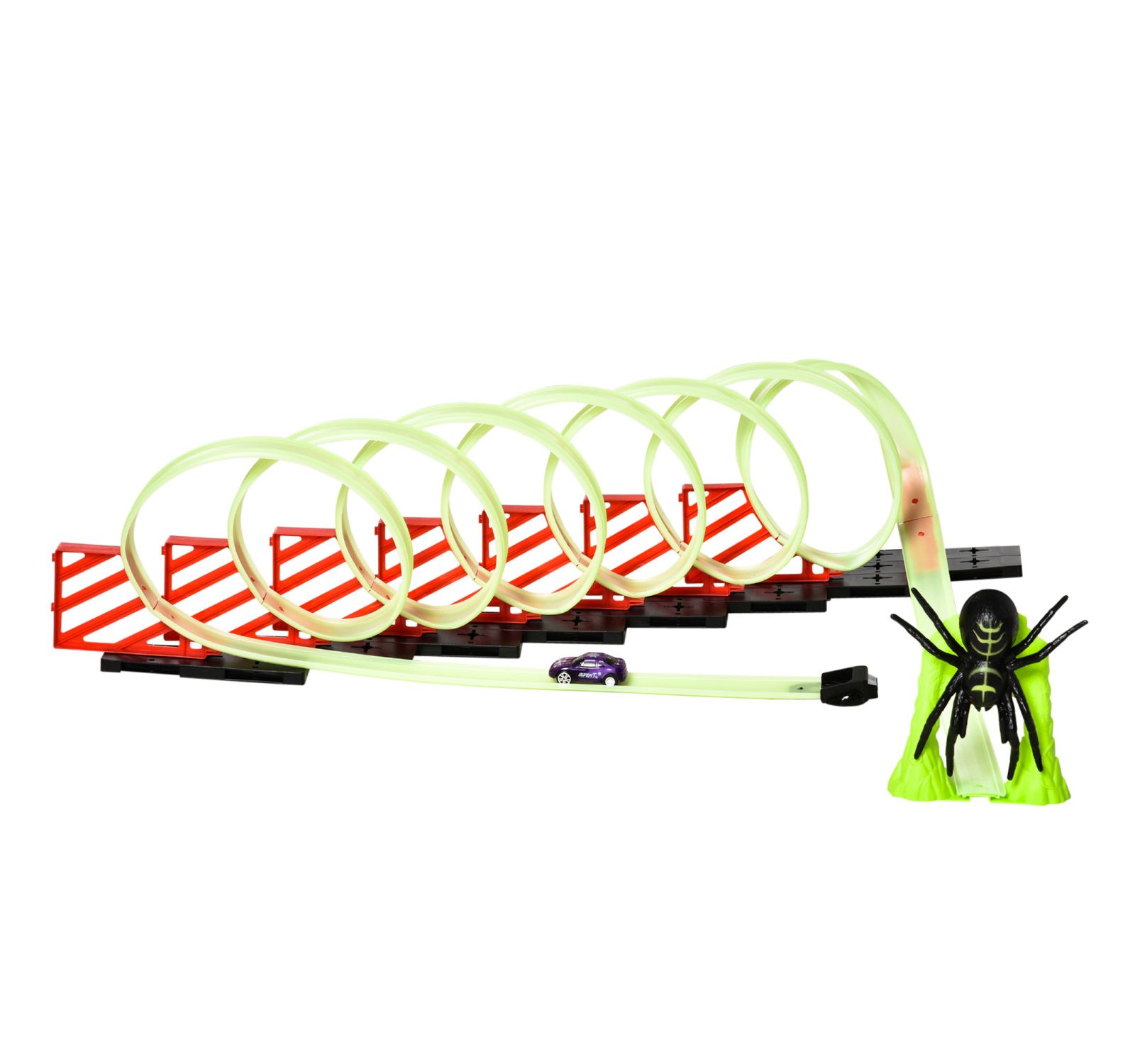 Набор для создания трасс DIY Loop Kit с эффектом свечения и моделью машины Spider Model Pull-back