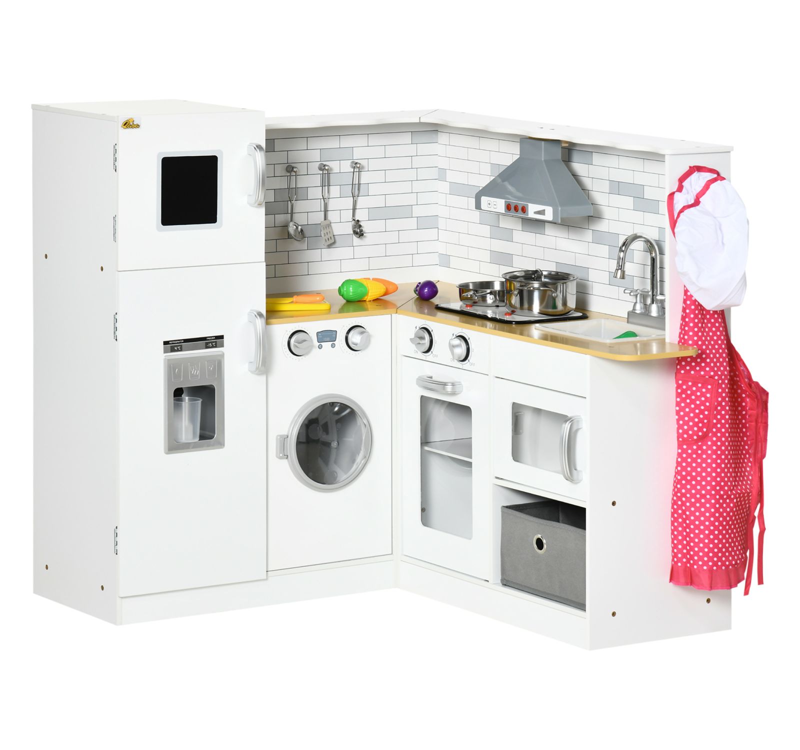 Streamdale Furniture деревянный угловой игровой набор кухни со звуковыми эффектами, возраст 3-6 лет