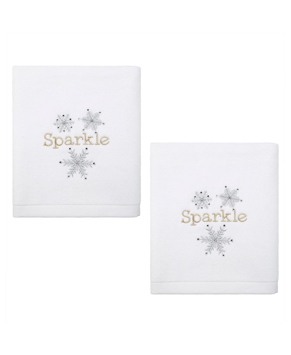 Набор хлопковых полотенец для рук Avanti Snowflake, 28" x 16"