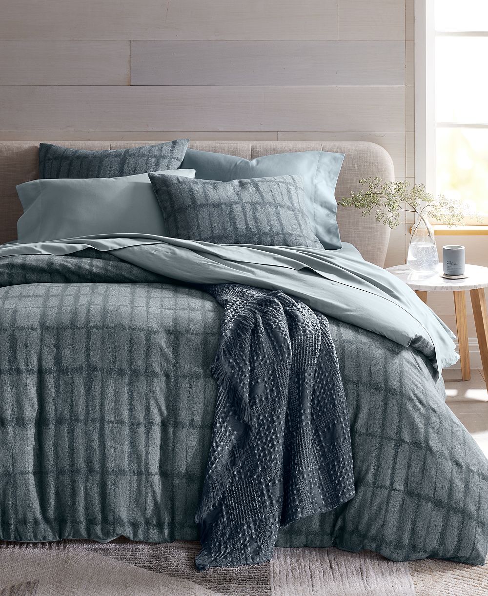 Комплект из 3 чехлов для одеял Oake Indigo Stripe, Full/Queen