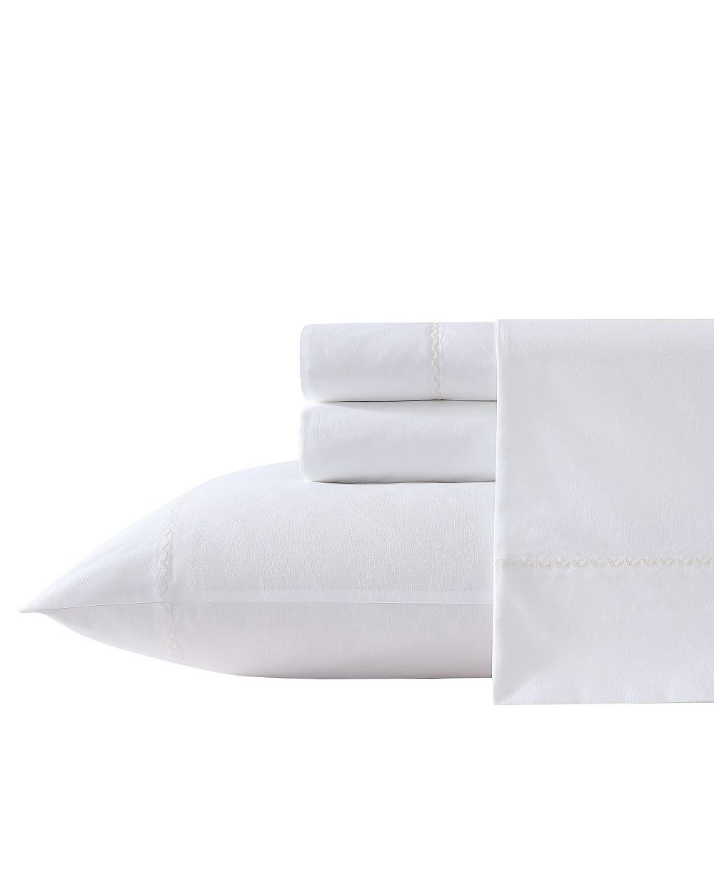 Комплект постельного белья Laura Ashley Cotton Percale 4-Pc. Set, Full