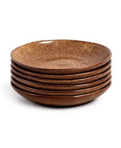 PORTO BRASIL Stoneware Salad Bowls, Set of 6