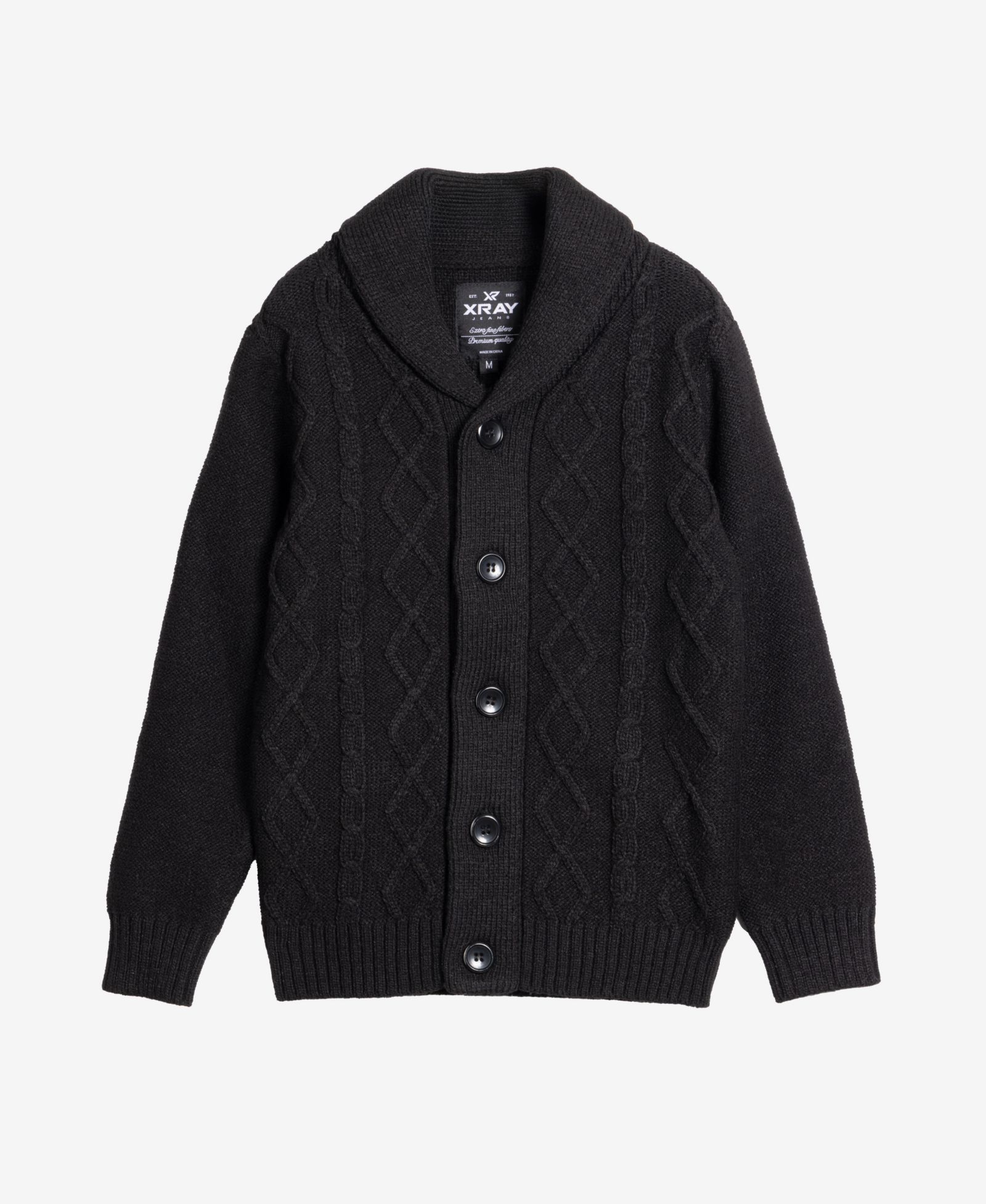 Кардиган XRAY Boys Cable Knit Shawl Cardigan