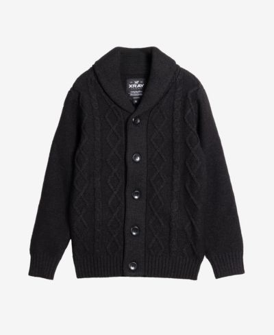 XRAY Boy's Cable Knit Shawl Cardigan