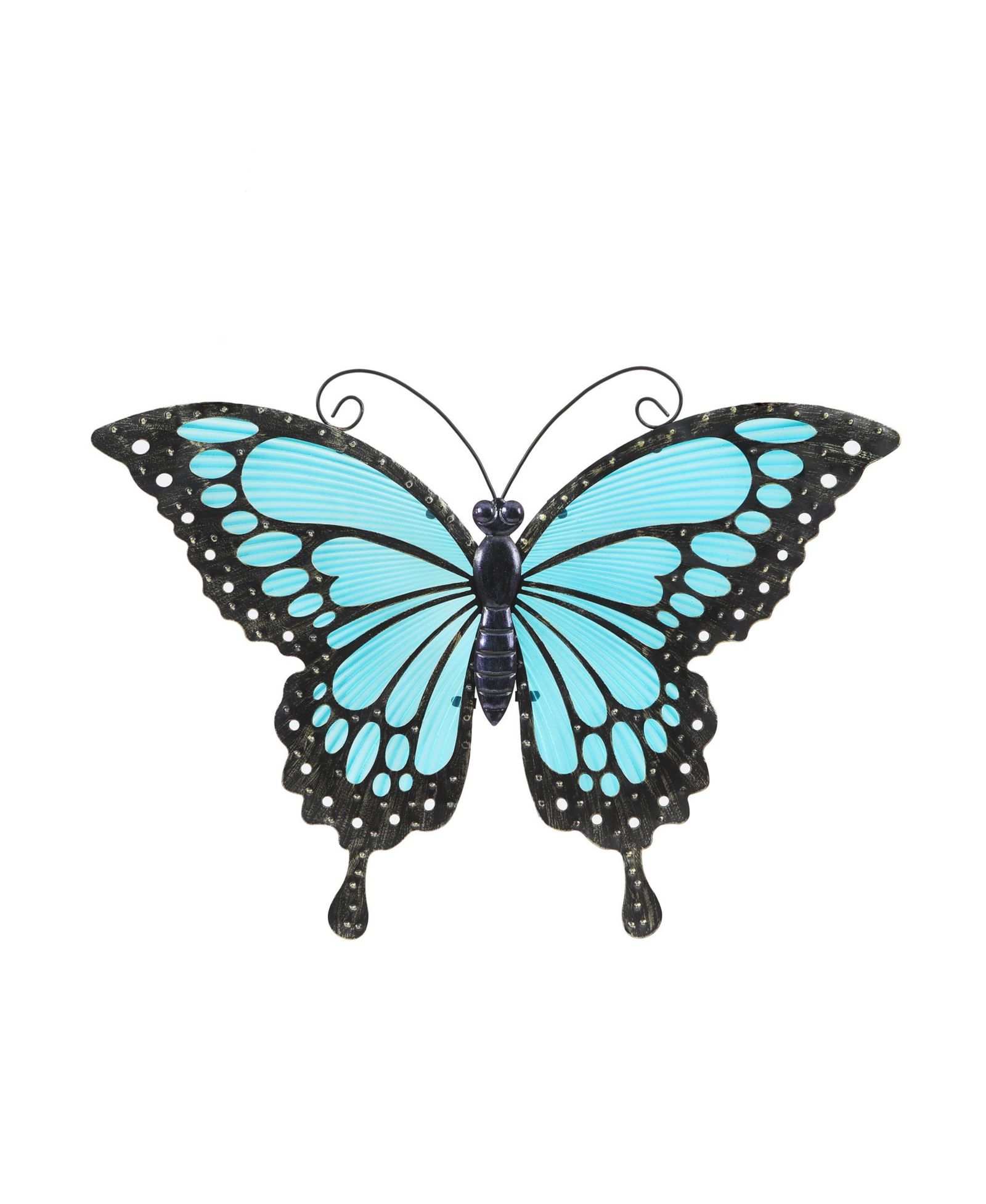 Декор для стен LuxenHome 18" Butterfly Outdoor Wall Decor, Metal and Glass