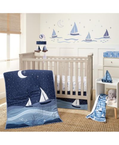 Lambs & Ivy набор постельного белья для детской кроватки 3 предмета Little Skipper