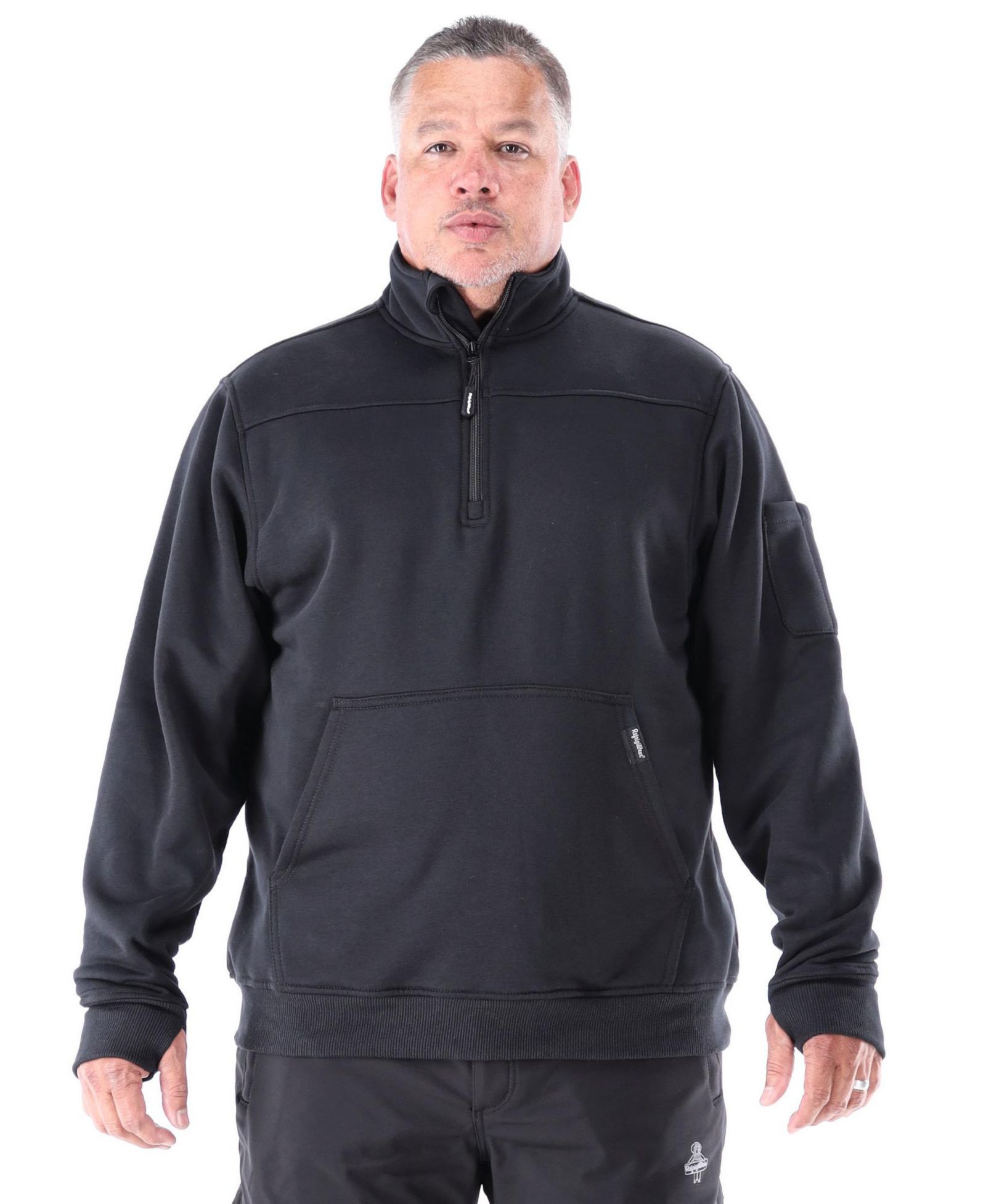 Мужская толстовка RefrigiWear с четверть-молнией - утепленный пуловер для работы с термокомфортом