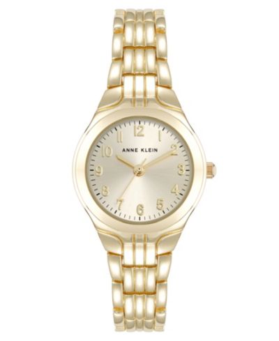 Anne Klein Women's Quartz Casual Gold-Tone Alloy Metal Watch, 28mm