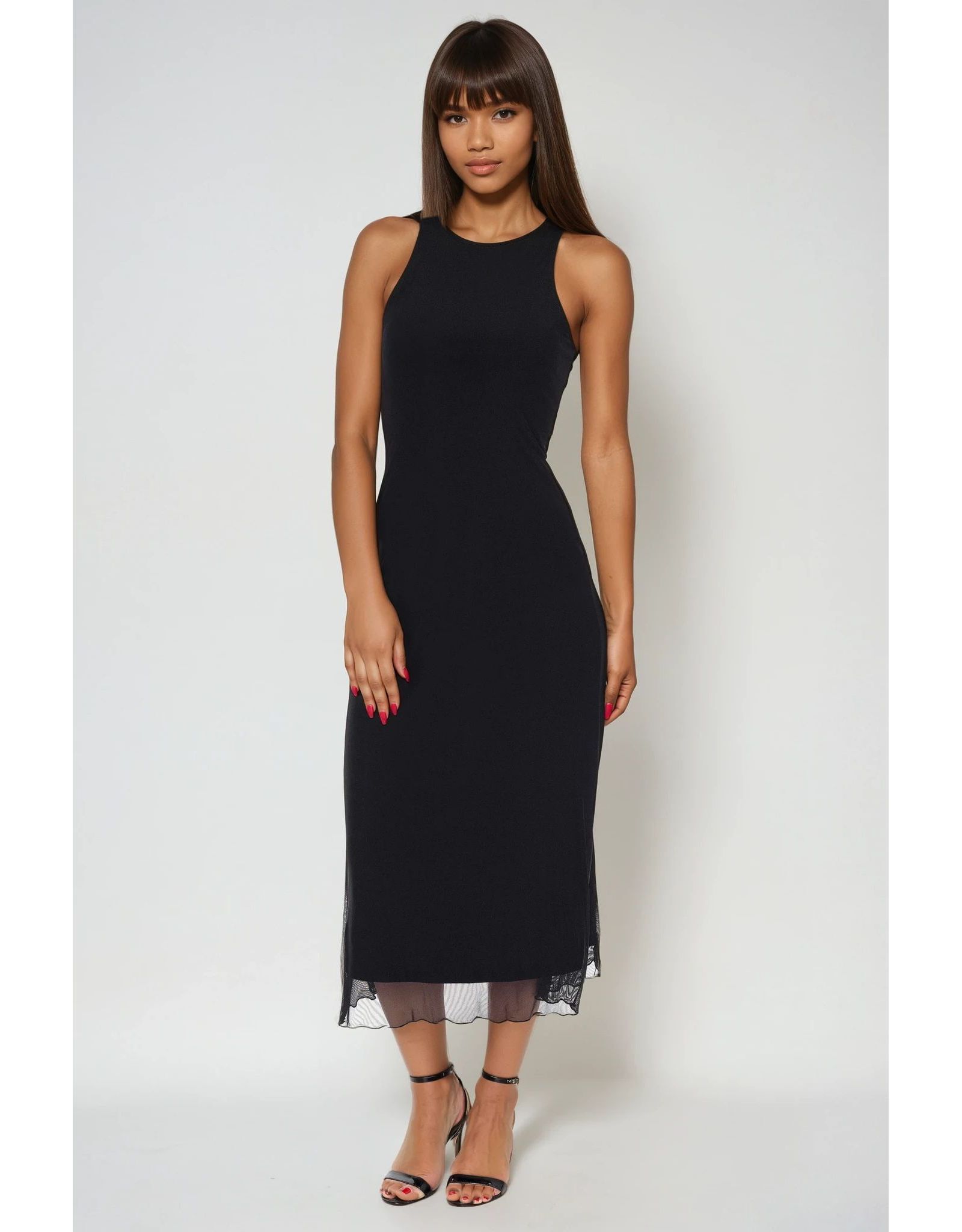 Bebe Women's PowerMesh A-line Dress