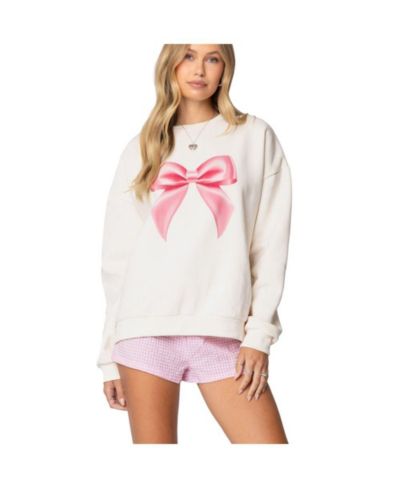 Свитшот Edikted Womens Bow Brat Printed
