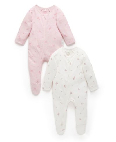 Детский комбинезон Purebaby, комплект из 2 штук, для девочек