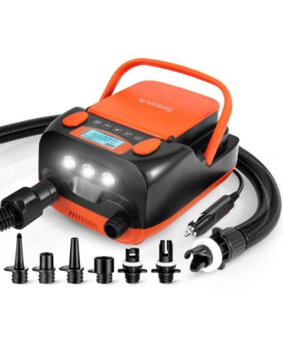 SereneLife Portable Electric SUP Air Pump, 110W