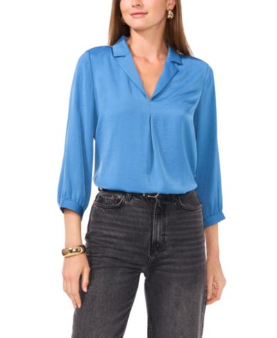 Женский топ Vince Camuto Collared V-Neck
