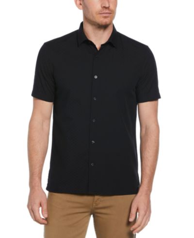 Мужская рубашка Perry Ellis Dobby-Weave