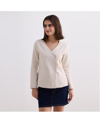 Reistor Women's Fitted Cotton Tweed Jacket