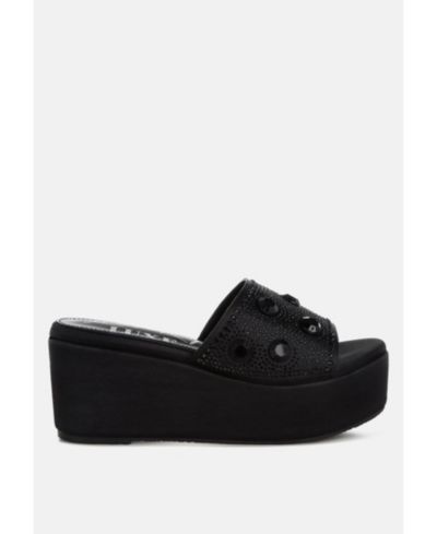 Женские сандалии London Rag Meta charts Diamante and Rhinestone Flatform