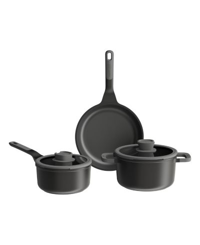 BergHOFF Leo Stone+ 5pc Nonstick Ceramic Cookware Set