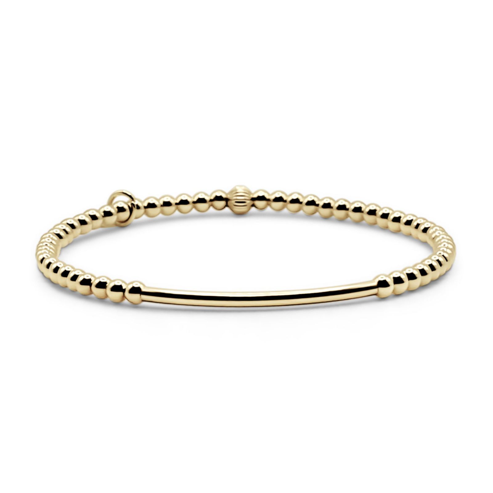 Bowood Lane Браслет с шариками и трубками Gold Filled 3mm