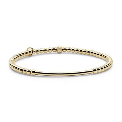 Bowood Lane Браслет с шариками и трубками Gold Filled 3mm