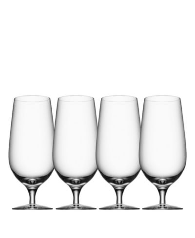 Orrefors Beer Lager Glasses, Set of 4