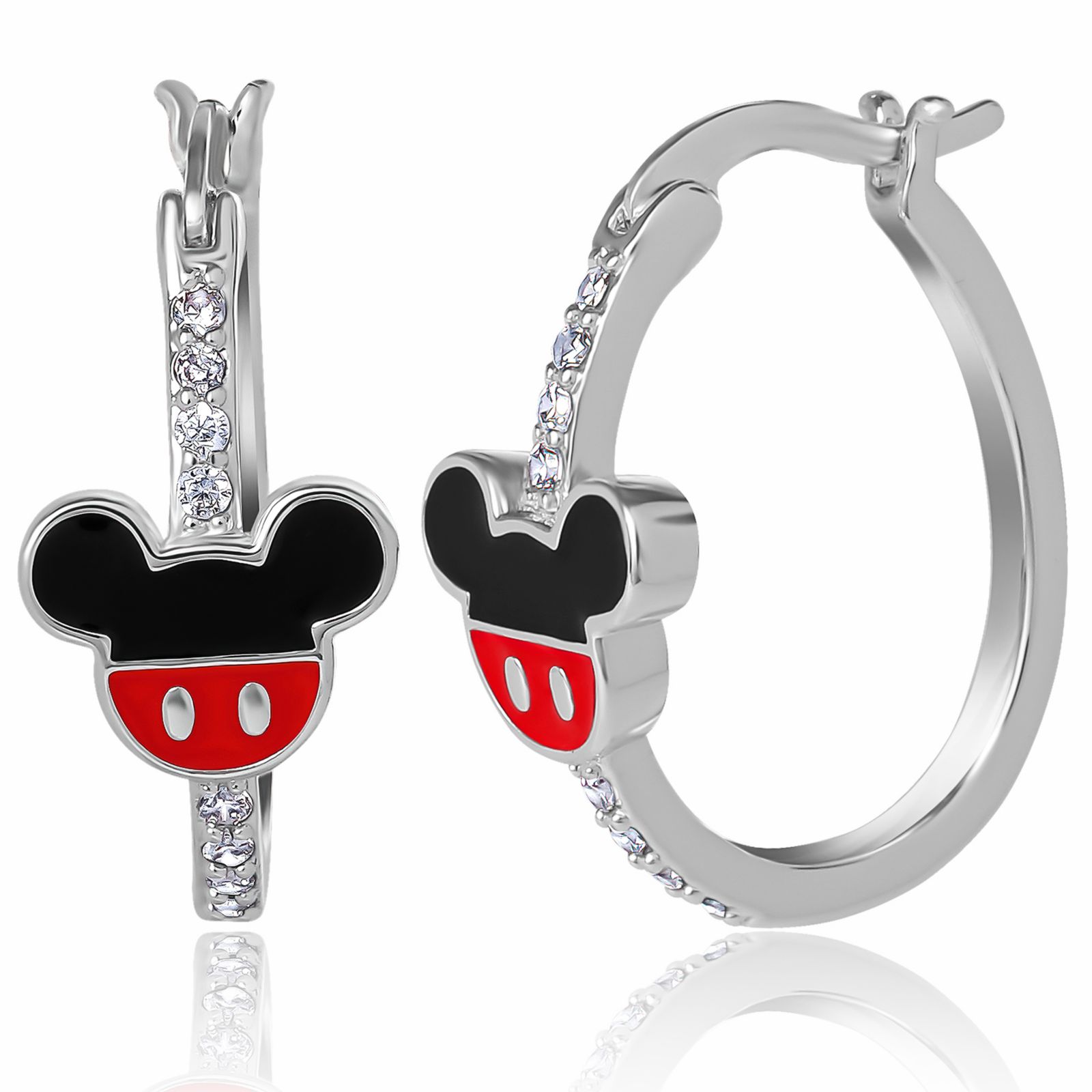 Disney Mickey Mouse Серьги-кольца Cubic Zirconia
