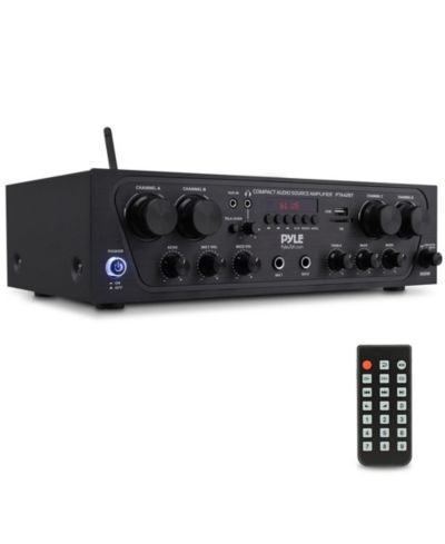 Pyle 4-Channel Bluetooth 500-Watt Home Audio Amplifier