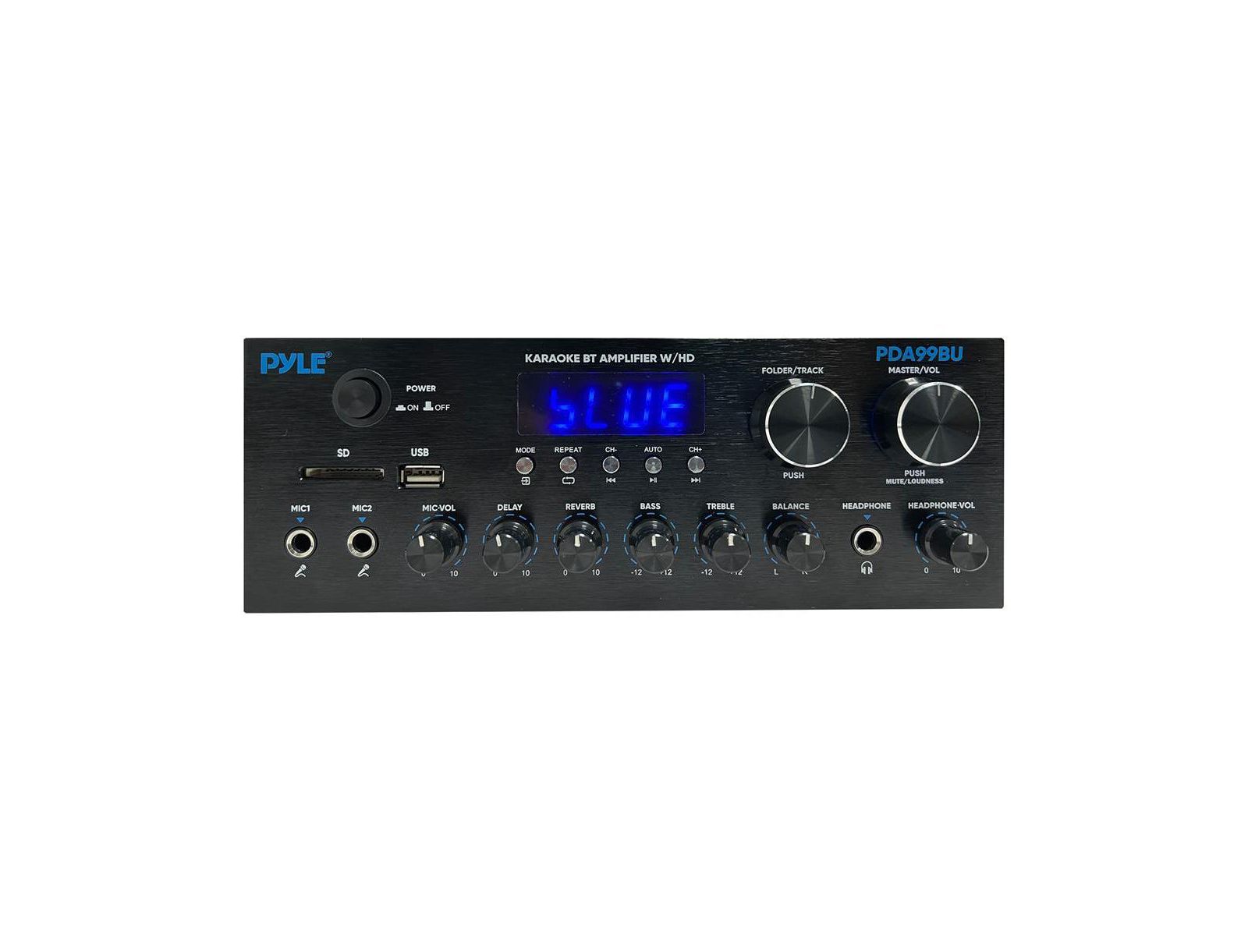 Pyle 2.0-Channel 300W Wireless Bluetooth Streaming Amplifier with FM Radio