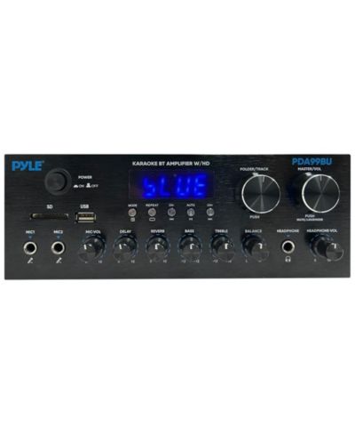 Pyle 2.0-Channel 300W Wireless Bluetooth Streaming Amplifier with FM Radio