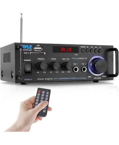 Pyle Bluetooth 100-Watt Stereo Power Amplifier