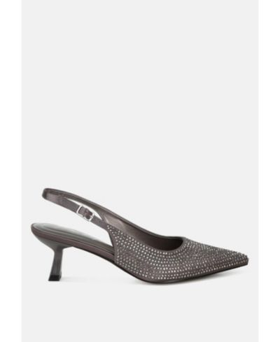 Женские босоножки London Rag Women's Amashi Rhinestones Embellished Slingback