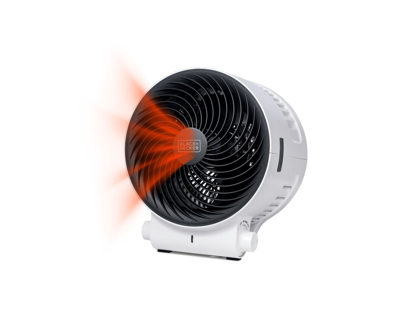 BLACK+DECKER Dual Function Desktop Heater and Fan, BHD406W, White