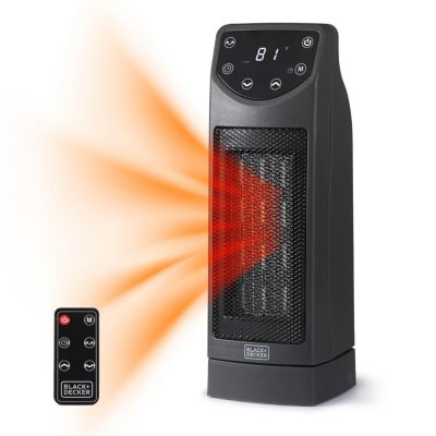 Настольный обогреватель BLACK+DECKER Oscillating Ceramic with Remote, 1500W Space Heater and Fan Combo