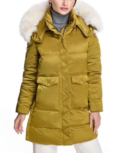 Женское пуховое пальто Julia & Stella by Maximilian с отделкой Shearling