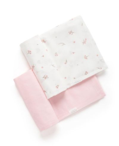 Purebaby Муслиновое пеленание для новорожденных, 2 шт